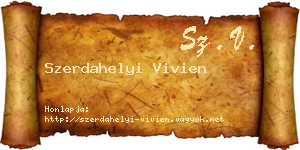 Szerdahelyi Vivien névjegykártya